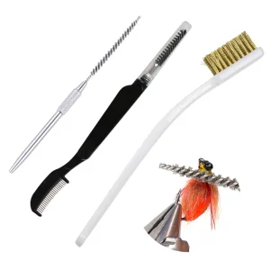 Stainless Copper Wire Fly Tying Comb & Brush Fishing Tools for Lake River Stream Fly Fishing