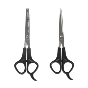 Stainless Steel Hair Scissors for Pets Flat edge Scissors for Beauty and Hairdressing Tooth shaped Scissors