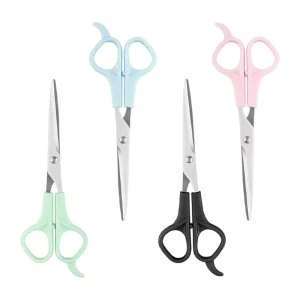 Stainless Steel Hairdressing Scissors with Plastic Handle DIY Grade for Salon Haircut & Hair Cutting Shears