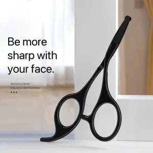 Stainless Steel Multi Functional Beauty Scissors Nose Hair Trimming and Eyebrow Scissors with Straight Blade
