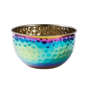 Stainless Steel Multipurpose Nesting Salad Mixing Bowls Colorful Metal Salad Mixing Set