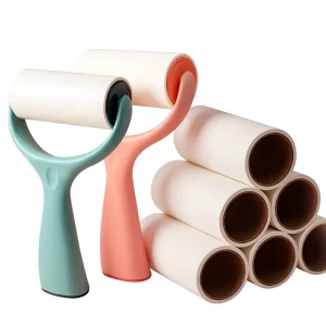 Standing Roller Sticky Hair Roll Plastic Household Clothes Inclined Tearable Dust Absorbing Hair Remover Brush