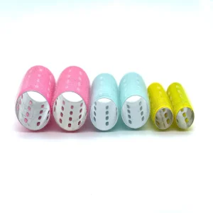 Sticky Hair Lint Roller Hair Curling Rollers Set Long Plastic Hairdressers Curlers Rolling Aluminium Hair Rollers Set Curlers