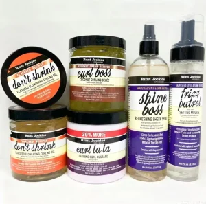 Strong Hold Curly Hair Setting Gel with Flaxseed & Coconut for Shine Curls Coils & Waves