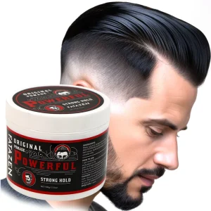 Strong Hold Edge Control Mens Hair Pomade for Hair Styling Products Waterproof Sweatproof Extra Hold Hair Wax