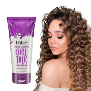 Strong Hold Moisturizing Curly Hair Styling Cream with Curl Defining and Anti-Dry Elastic Shaping