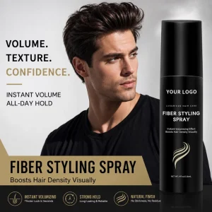 Strong Styling Hair Fixing Spray Moisturize Hair Fiber Holding Styling Hair Spray Prevents Heat Damage Split Ends