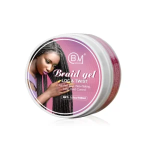 Styling Jam Braiding Hair Gel Private Label Extreme Hold Glitter Loc n Gel for Braids
