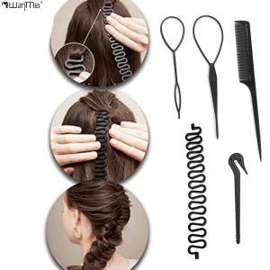 Styling Tools Sets DIY Hair Accessories Styling Tools Salon Fast Hair Braiding for Girls Hair Braider Tool