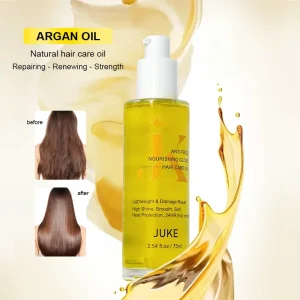 Sulfate Free Lightweight Argan Hair Treatment Oils Customizable 75ml Extra Strength Refreshing Hair Serum for Shiny Hair