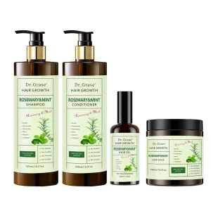 Sulfate Free Natural Keratin Anti Hair Loss Rosemary and Mint Shampoo and Conditioner Set