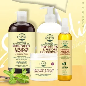 Sulfate Free Shampoo Lidercare Natural Organic Hair Growth Treatment Jamaican Black Castor Oil Shampoo for Curly Hair