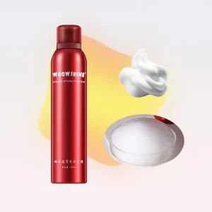 Super Strong Hold Foam Dynamic Wax Mousse for Hair Texturizing Safe Water Soluble Styling Gel Formula