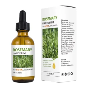 Supply Bulk Price Organic Natural Rosemary Hair Serum with Biotin for Hair Growth Nourishing
