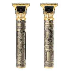 T9 Metal High quality Professional Salon Use Cordless Electric Hair Clippers with Strong Power and Fast Speed for Men