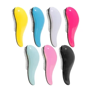 TT Handle Curly Hair Comb Plastic Arc shaped Hair Straightening Comb Anti static Massage Hair Brush