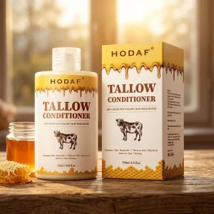 Tallow Cream Conditioner OEM Natural Hair Repair for Damaged Dry Curly Hair Smooth Frizz 250ml Private Label