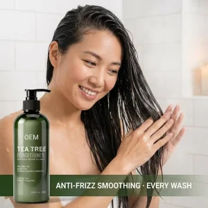 Tea Tree Essential Oil Conditioner Sulfate Free Anti Frizz Smoothing Nourishing Repairing