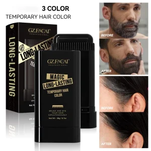Temporary Hair Color Wax Stick with Comb Long Lasting Magic Comb Hair Dye Easy to Use