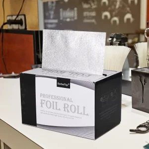 Textured Hairdressing Aluminum Foil Anti slip Crimped Perm Foil Sheet Durable High Heat Conductive Hair Coloring Wrapping Foil