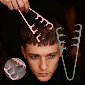 Texturizing Comb for Volume Root Cover Hair Styling Comb for Men Women Dual Texture Hairbrush for Forehead Cover