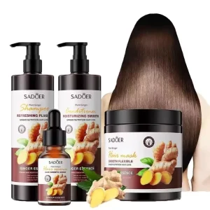 Top Selling Ginger Hair Shampoo and Hair Conditioner Nourishing Hair Growth Serum Care Products Private Label