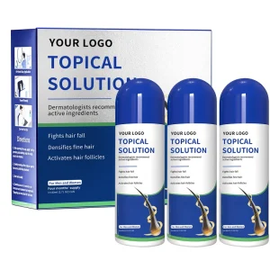 Topical Scalp DHT Blockage Biotin Hair Growth Serum with Sponge Applicator for Thinning Hair and Beards