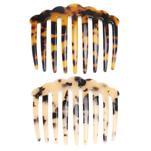 Tortoiseshell Interposing Comb Classical Leopard Print Color Comb 8cm Acetate Comb