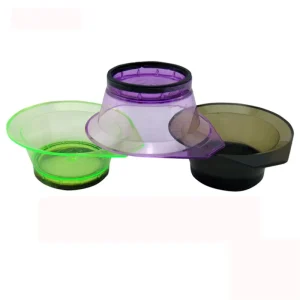 Transparent Plastic Hair Dye Mixing Bowl Barber Shop DIY Mask Mixer Tool for Hair Salon Hair Dyeing Baking Oil Color Mixing Bowl