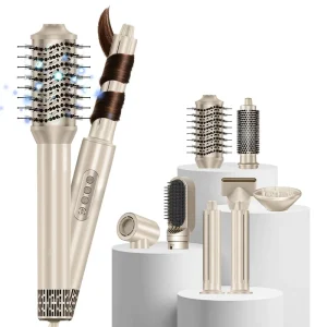 Travel Friendly Compact Design Professional 8 1 Multi Styler Intelligent Heat Control Auto Wrap Curling Attachments 110000 RPM