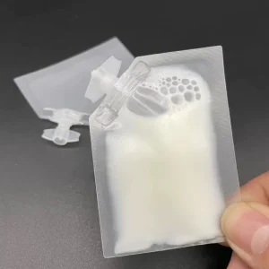 Travel Pouch Reusable Refillable Shampoo Refill Ink Bag Travel Recycled Refill Bags Hair Building Fibers Refill Bag Dark