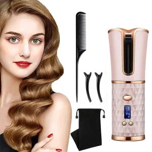 USB Rechargeable Wireless Automatic Hair Curler Portable Auto Magic Hair Curler Cordless Wireless Automatic Hair Curler