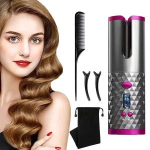 USB Rechargeable Wireless Automatic Hair Curler Portable Auto Magic Hair Curler Cordless Wireless Automatic Hair Curler