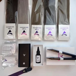 UV LED Light Machine Mega 10D Wire V Light Hair Extension Tool with Resin Glue Remy Hair Extensions Chinese Hair Type