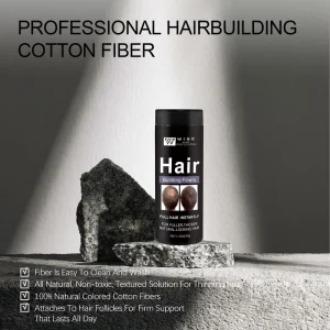 Unisex 50g Brown Hair Building Fibers with Rich Plant Extracts Volume Boost Styling Powder for a Natural Look