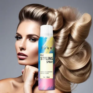Unisex Dry Hair Styling Spray With Strong Hold Heat Protection and Texturizing Effect Chemical Ingredient Hair Care Product