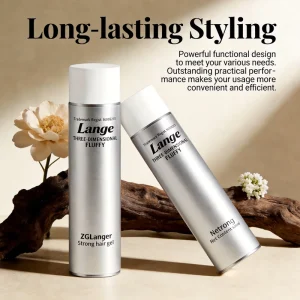Unisex Strong Hold Dry Gel Hair Spray Alcohol Free Styling Cream