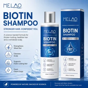 Vegan Hair Care Loss Shampoo Regrowth Thinning Hair Thickening Biotin Hair Growth Shampoo for Men