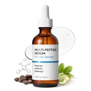 Vegan Multi Peptide Hair Serum Hair Density Thickening Scalp Treatment Peptide Powered Moisturizer Formula