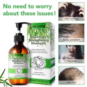 Vegan Organic Cream Moisturizing Nourishing Anti Hair Loss Shampoo and Conditioner Rosemary for Smooth Hair Growth