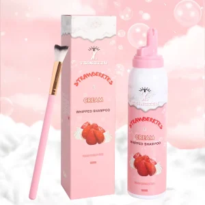 Vegan Whipped Lash Shampoo 60ml 100ml Custom Logo Strawberry Mousse Cleaning Foam for Eyelash Extensions