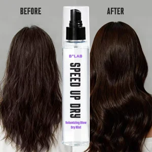 Volumizing Blow Dry Hair Spray Thermal Protectant Soften Shiny Anti Frizz Lightweight Speed Up Hair Drying Time Blow dry Mist