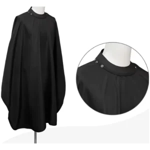 Waterproof Polyester Hair Salon Cape Wrap Neck Cutting Customized Barber Capes