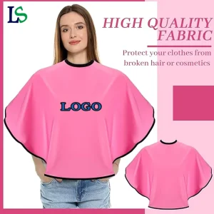 Waterproof Salon Hairdressing Cape Adjustable Barber Cape Household Pink Hair Coloring Cutting Make up Cape
