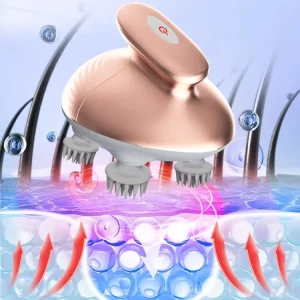 Waterproof Scalp Massager with Vibration Kneading Technology