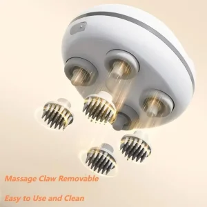 Waterproof Silicone Electric Head Scalp Massager Machine for Scalp Massaging