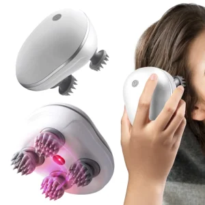 Waterproof Silicone Handheld Head Massager Tool Portable Deep Tissue Scalp Care Scalp Brush Massager