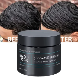 Wave Pomade 360 Strong Hold Styling Lasting Hold Gel Pour Cheveux Hair Wax Wave Pomade for Men