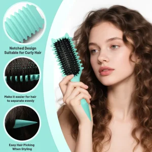 Wheat Straw Massage Hair Brush Hair Styling Air Cushion Curly Hair Define Nylon Bristle Detangle Hairbrush for Home