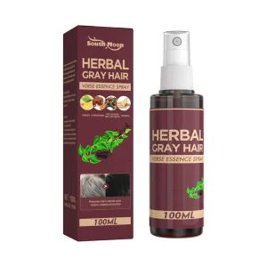 White to Black Hair Serum Treatment Moisturizing Repair Polygonum Multiflorum Herbal Liquid Hair Blackening Spray